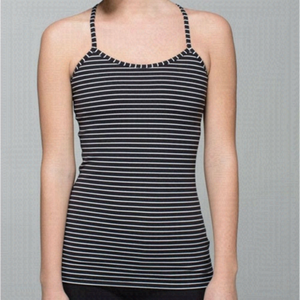 Lululemon power y tank size 10 stripe
